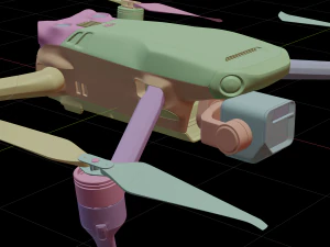 high detailed of dji mavic 3 3D Model