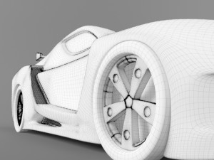 childrens bed car - turbo crx r calimera Modèle 3D
