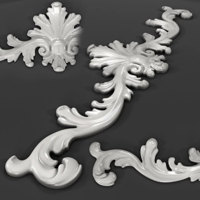 decorative element002 3D Print Model .c4d .max .obj .3ds .fbx .stl .blend 