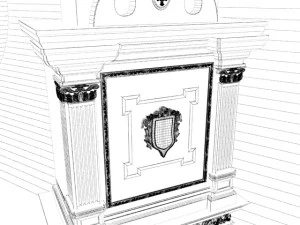fireplace classik 3D Model