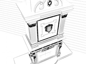 fireplace classik 3D Модель