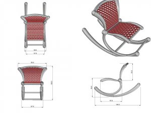 rocking chair 3D Model