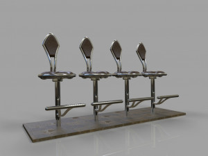 chair snack bar 3D Model