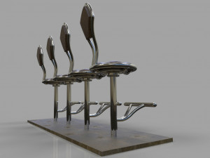 chair snack bar 3D Model