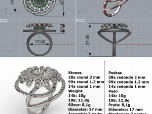 ring 363 jewelry 3Dプリントモデル