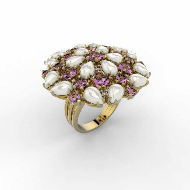 ring 001 jewelry 3D प्रिंट मॉडल .c4d .max .obj .3ds .fbx .stl .blend