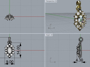 pendant 367 jewelry 3D Print Model