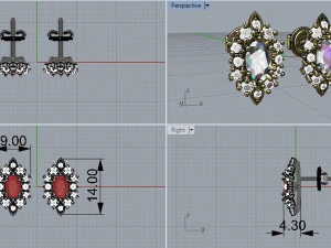 earring 368 jewelry 3D Print Model