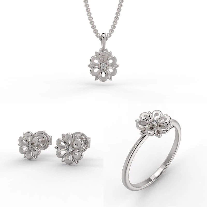 set 362 jewelry 3D Print Model .c4d .max .obj .3ds .fbx .stl .blend 