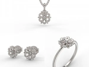 zestaw biżuterii 362 Model do druku 3D