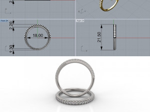 ring 343 jewelry Modelo de Impressão 3D