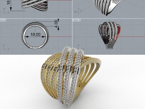 ring 330 jewelry Model do druku 3D