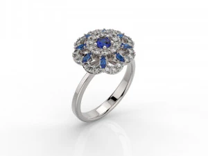 pierścionek 312 biżuteria Model do druku 3D