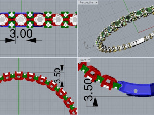 bracelet 349 jewelry 3D Print Model