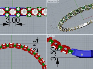 bracelet 349 jewelry 3D Print Model