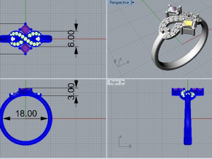 ring 328 jewelry Modèles 3D en vedette