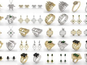 jewelry pack with 300 models 3D Принт Модель