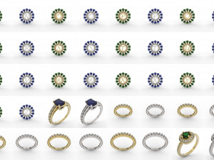 jewelry pack with 300 models 3D Принт Модель