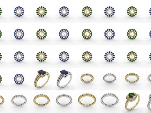 jewelry pack with 300 models 3D Print Model