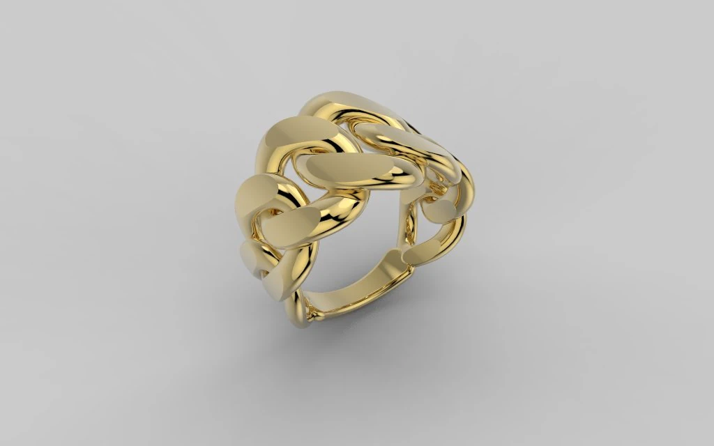 chain ring 383 jewelry 3D Print Model .c4d .max .obj .3ds .fbx .stl .blend 