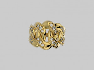 chain ring 384 jewelry Modèles 3D en vedette