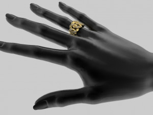 chain ring 384 jewelry Modèles 3D en vedette