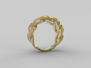 chain ring 384 jewelry Modèles 3D en vedette