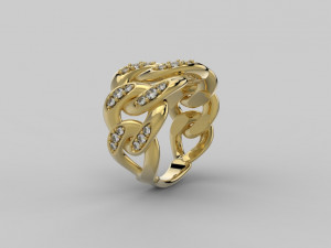 chain ring 384 jewelry Modèles 3D en vedette
