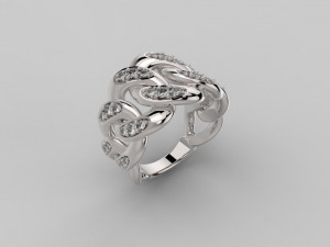 chain ring 384 jewelry Modèles 3D en vedette