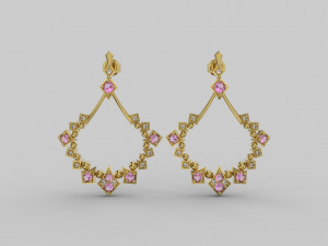 earring 347 jewelry 3D Print Model