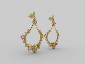 earring 347 jewelry 3D Baskı Modeli