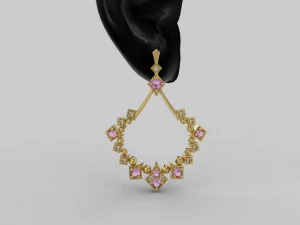 earring 347 jewelry 3D Print Model