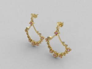 earring 347 jewelry 3D Baskı Modeli