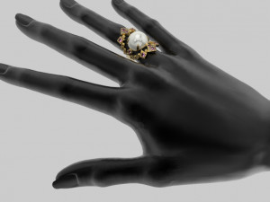 ring 346 jewelry Modelo de Impressão 3D