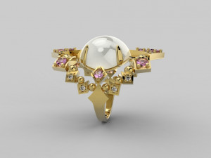 ring 346 jewelry Modelo de Impressão 3D