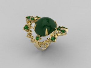 ring 346 jewelry Modelo de Impressão 3D