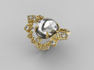 ring 346 jewelry Modelo de Impressão 3D