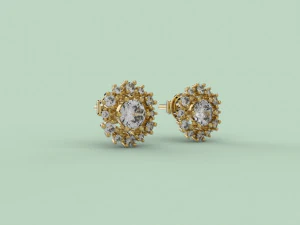 イヤリング 303 ジュエリー 3Dプリントモデル