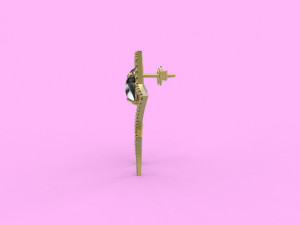 earring 55 jewelry Modelo de Impressão 3D