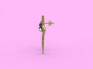 earring 55 jewelry 3D Print Model