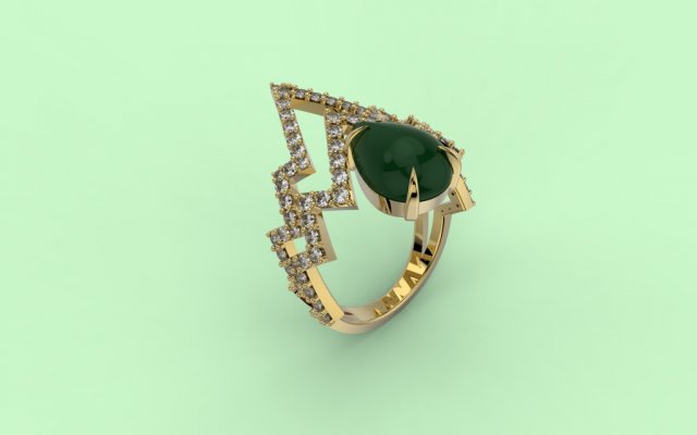 ring 58 jewelry 3D प्रिंट मॉडल .c4d .max .obj .3ds .fbx .stl .blend 