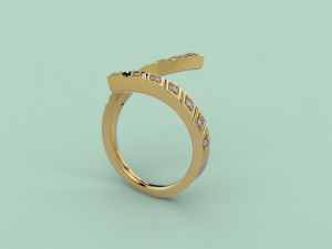 ring 306 jewelry 3D प्रिंट मॉडल