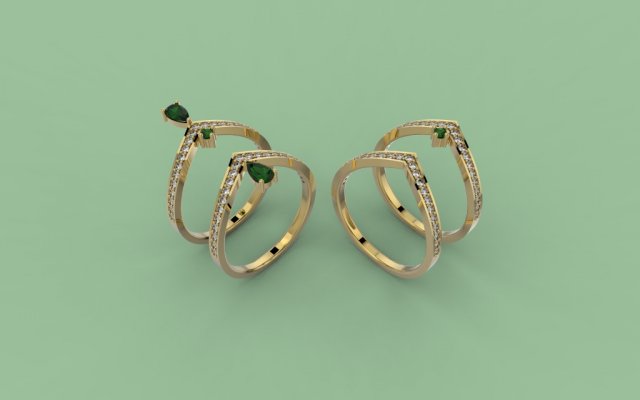 set 389 jewelry 3D प्रिंट मॉडल .c4d .max .obj .3ds .fbx .stl .blend