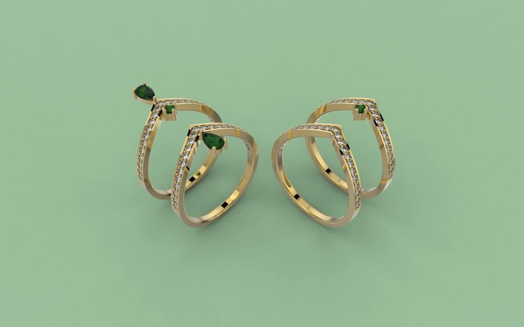 set 389 jewelry 3D Print Model .c4d .max .obj .3ds .fbx .stl .blend 