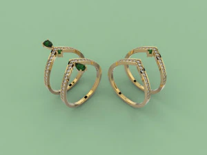 zestaw biżuterii 389 Model do druku 3D