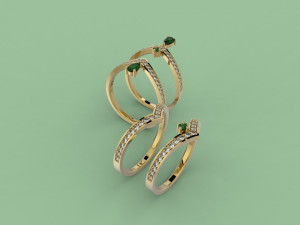 set 389 jewelry 3D प्रिंट मॉडल