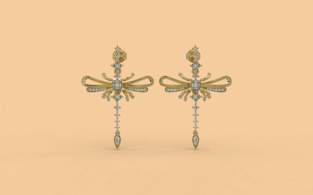 earring 391 jewelry Model do druku 3D .c4d .max .obj .3ds .fbx .stl .blend 