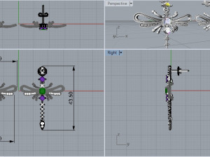 earring 391 jewelry Model do druku 3D