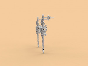 earring 391 jewelry Model do druku 3D