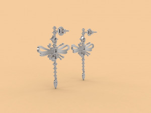 earring 391 jewelry Model do druku 3D